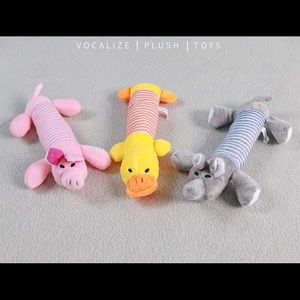 Cute pet dog chew toy squeaker teeth toys